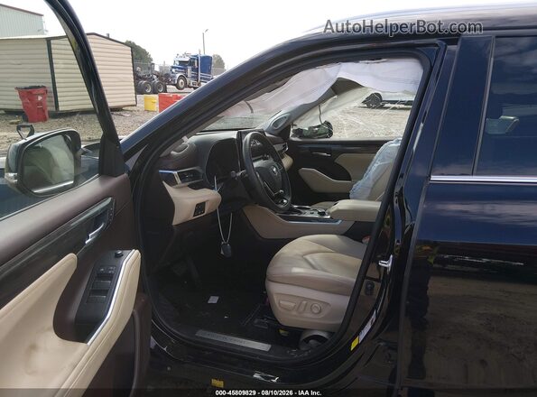 5TDDZRBH2LS011971 2020 TOYOTA HIGHLANDER Black Widok wnętrza z przodu