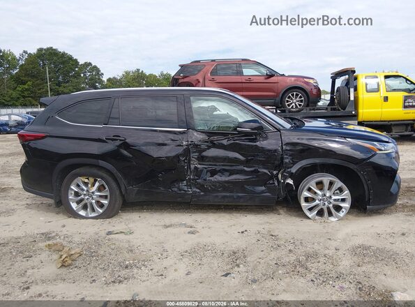 5TDDZRBH2LS011971 2020 TOYOTA HIGHLANDER Black Widok wnętrza z tyłu