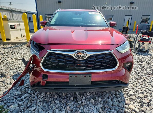 5TDDZRBH5LS020258 2020 TOYOTA HIGHLANDER Red Դիմացի տեսք