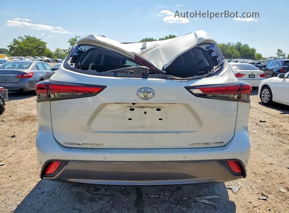 5TDDZRBH5MS526447 2021 TOYOTA HIGHLANDER White უკანა ხედი