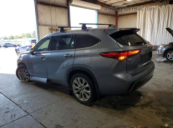 5TDDZRBH8LS015698 2020 TOYOTA HIGHLANDER Blue Rear left