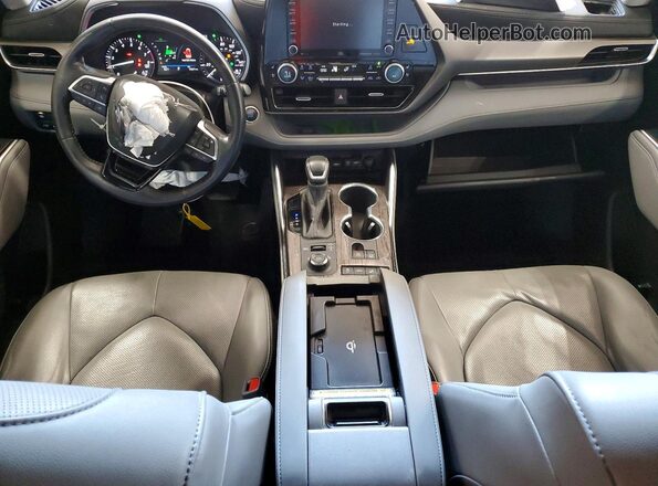 5TDDZRBH8LS015698 2020 TOYOTA HIGHLANDER Blue Dashboard view