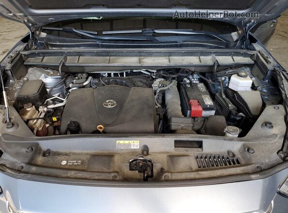 5TDDZRBH8LS015698 2020 TOYOTA HIGHLANDER Blue Rear interior view
