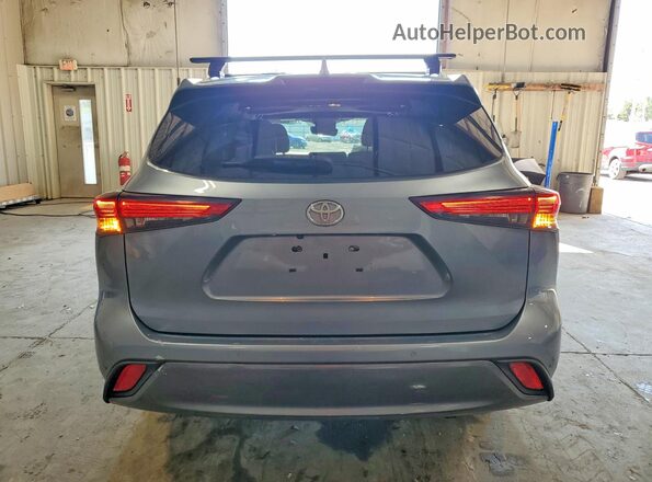5TDDZRBH8LS015698 2020 TOYOTA HIGHLANDER Blue Rear view