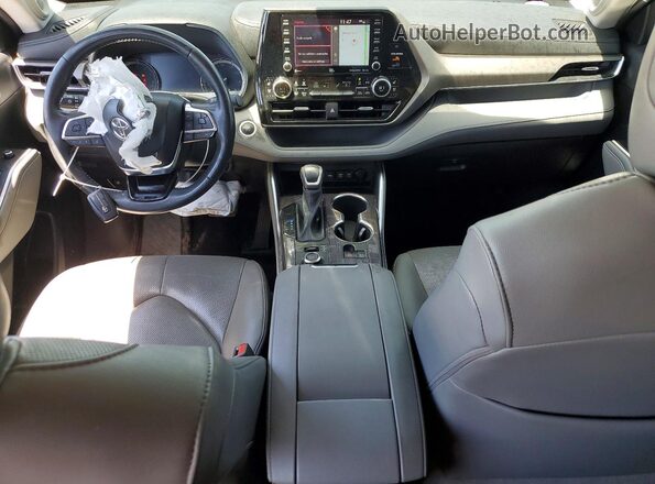 5TDDZRBH8LS047969 2020 TOYOTA HIGHLANDER Blue Vista del salpicadero