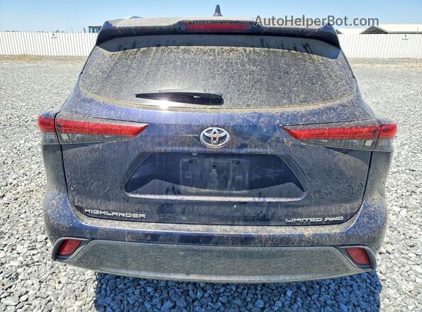 5TDDZRBH8LS047969 2020 TOYOTA HIGHLANDER Blue Vista trasera