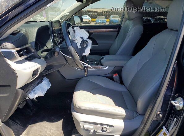 5TDDZRBH8LS047969 2020 TOYOTA HIGHLANDER Blue Vista interior delantera