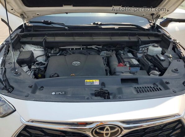 5TDDZRBH9MS084594 2021 TOYOTA HIGHLANDER White Vista del compartimento del motor
