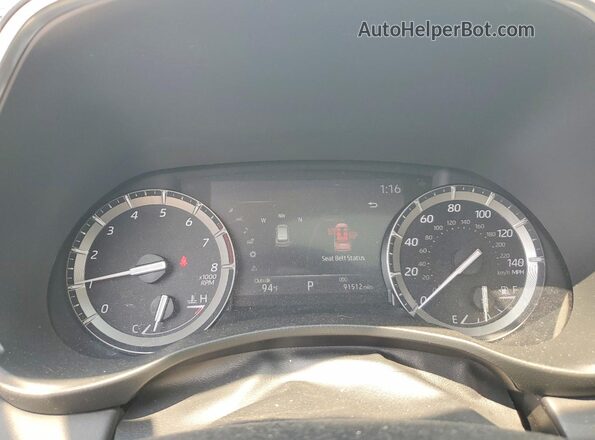 5TDDZRBH9MS084594 2021 TOYOTA HIGHLANDER White Vista del cuadro de instrumentos