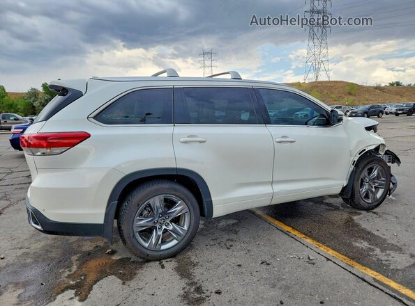 5TDDZRFH0HS403588 2017 TOYOTA HIGHLANDER Белый Задняя правая четверть