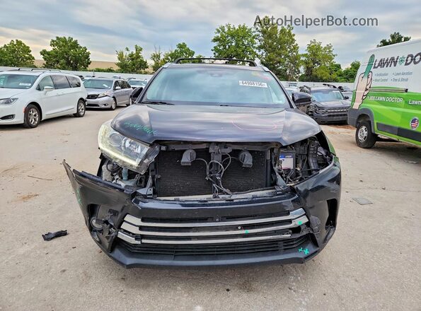 5TDDZRFH0HS405129 2017 TOYOTA HIGHLANDER Black წინა ხედი