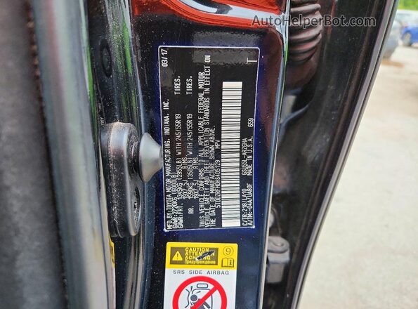 5TDDZRFH0HS405129 2017 TOYOTA HIGHLANDER Black VIN კოდის სტიკერის ხედი