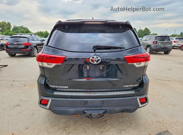 5TDDZRFH0HS405129 2017 TOYOTA HIGHLANDER Black უკანა ხედი