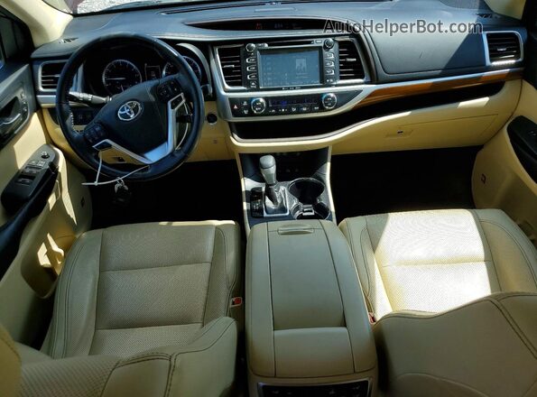 5TDDZRFH1HS367152 2017 TOYOTA HIGHLANDER Burgundy Vista del salpicadero