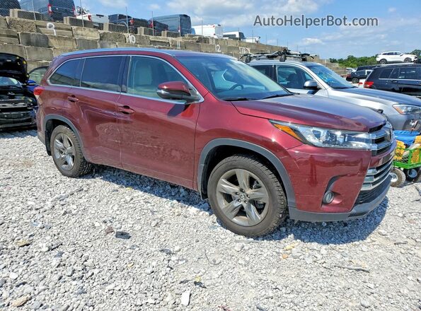 5TDDZRFH1HS367152 2017 TOYOTA HIGHLANDER Burgundy Delantero derecho