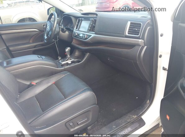 5TDDZRFH1KS950148 2019 TOYOTA HIGHLANDER White წინა სალონის ხედი