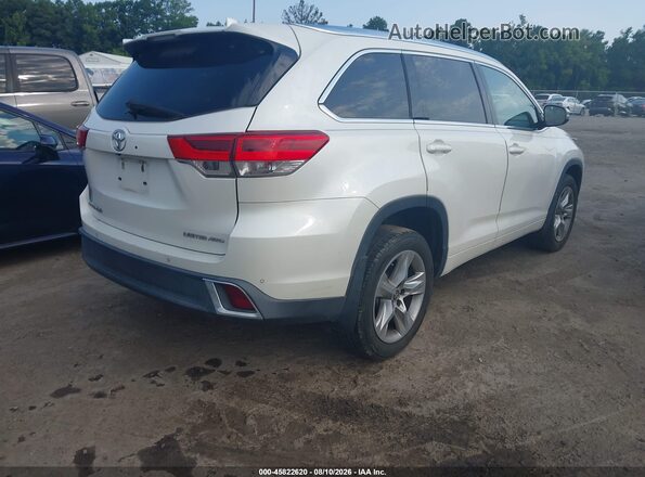 5TDDZRFH1KS950148 2019 TOYOTA HIGHLANDER White უკანა მარჯვენა