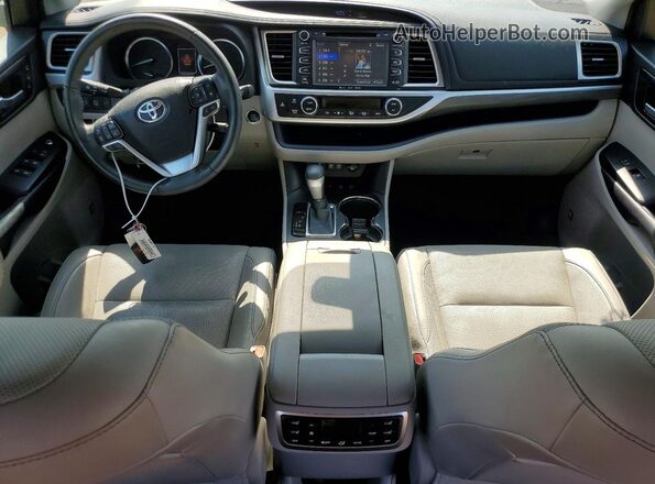 5TDDZRFH1KS993162 2019 TOYOTA HIGHLANDER Gray წინა პანელის ხედი