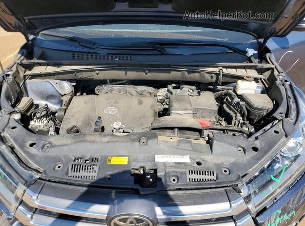 5TDDZRFH1KS993162 2019 TOYOTA HIGHLANDER Gray ძრავის განყოფილების ხედი