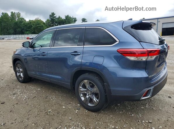 5TDDZRFH3HS478687 2017 TOYOTA HIGHLANDER Blue Trasero izquierdo