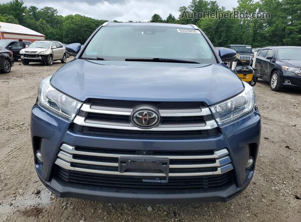 5TDDZRFH3HS478687 2017 TOYOTA HIGHLANDER Blue Vista frontal