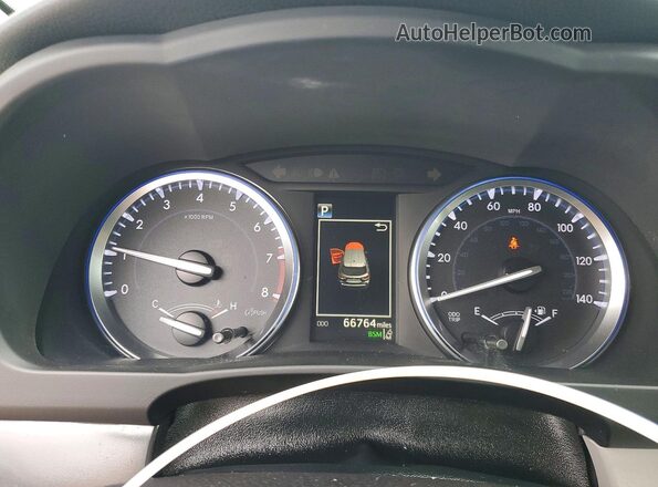 5TDDZRFH3HS478687 2017 TOYOTA HIGHLANDER Blue Vista del cuadro de instrumentos
