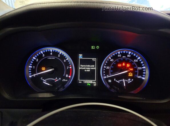 5TDDZRFH4HS422743 2017 TOYOTA HIGHLANDER White Instrument cluster view