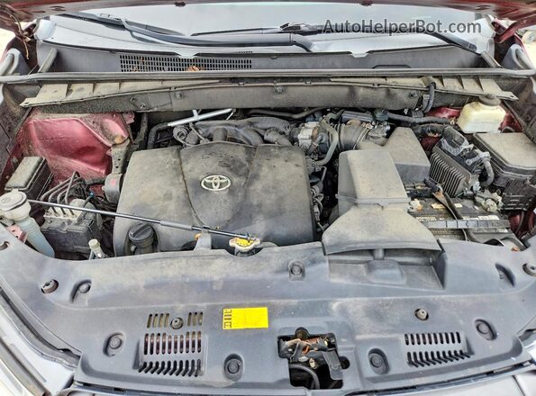 5TDDZRFH4HS456729 2017 TOYOTA HIGHLANDER Brown Շարժիչի բաժամունքի տեսք