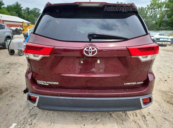 5TDDZRFH4HS456729 2017 TOYOTA HIGHLANDER Brown Հետևի տեսք