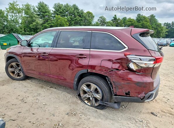5TDDZRFH4HS456729 2017 TOYOTA HIGHLANDER Brown Հետևի ձախ