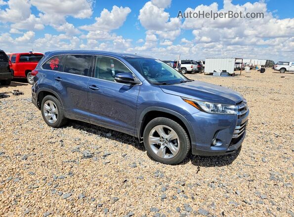 5TDDZRFH6JS802723 2018 TOYOTA HIGHLANDER Blue წინა მარჯვენა