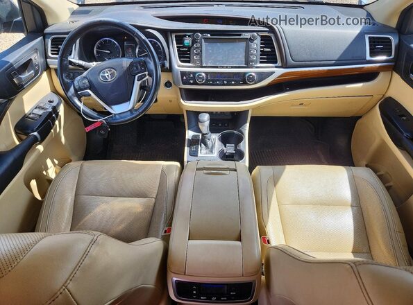 5TDDZRFH6JS802723 2018 TOYOTA HIGHLANDER Blue წინა პანელის ხედი