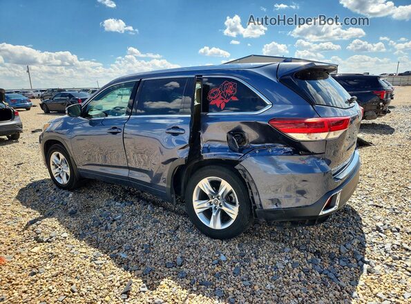 5TDDZRFH6JS802723 2018 TOYOTA HIGHLANDER Blue უკანა მარცხენა