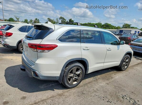 5TDDZRFH8JS854497 2018 TOYOTA HIGHLANDER White Задня права чверть