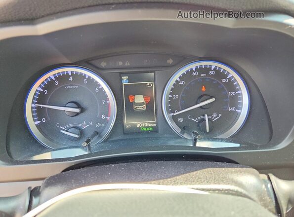 5TDDZRFH8JS854497 2018 TOYOTA HIGHLANDER White Вид щитка приладів