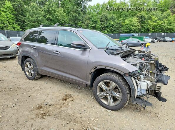 5TDDZRFH8JS885782 2018 TOYOTA HIGHLANDER Gray Առջևի աջ