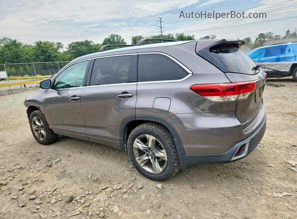 5TDDZRFH8JS885782 2018 TOYOTA HIGHLANDER Gray Հետևի ձախ