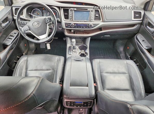 5TDDZRFH8JS885782 2018 TOYOTA HIGHLANDER Gray Առջևի վահանակի տեսք