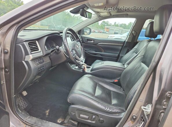 5TDDZRFH8JS885782 2018 TOYOTA HIGHLANDER Gray Սալոնի դիմացի տեսք