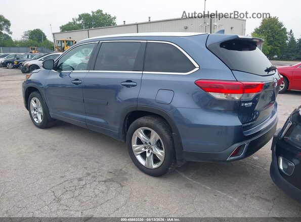 5TDDZRFH8JS889525 2018 TOYOTA HIGHLANDER Light Blue უკანა მარცხენა