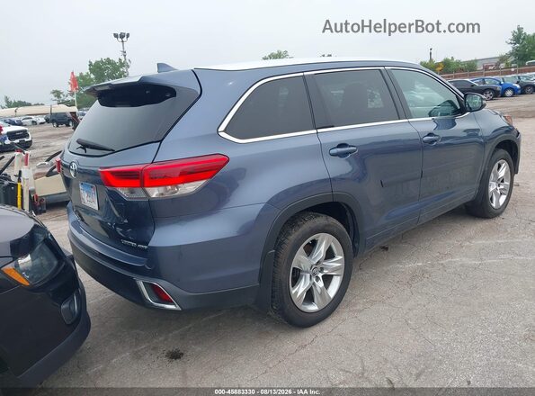 5TDDZRFH8JS889525 2018 TOYOTA HIGHLANDER Light Blue უკანა მარჯვენა