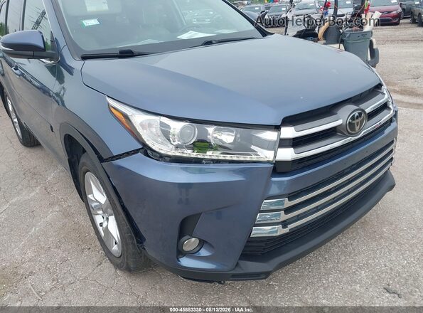 5TDDZRFH8JS889525 2018 TOYOTA HIGHLANDER Light Blue წინა ხედი