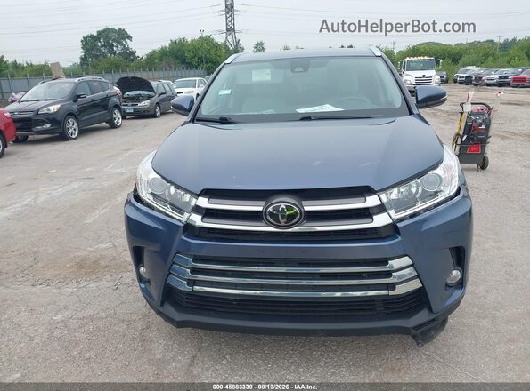 5TDDZRFH8JS889525 2018 TOYOTA HIGHLANDER Light Blue ხელსაწყოთა პანელის ხედი