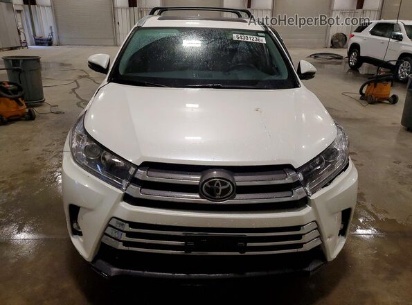 5TDDZRFH8KS952396 2019 TOYOTA HIGHLANDER Белый Вид спереди