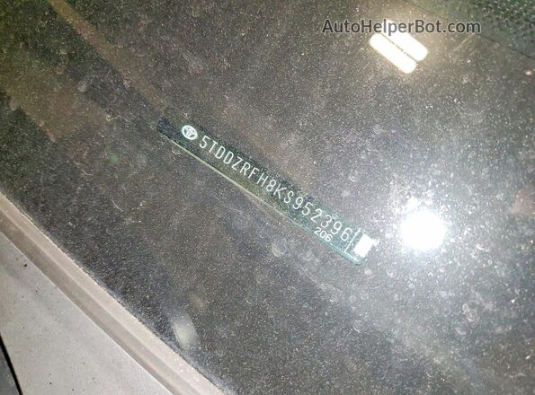 5TDDZRFH8KS952396 2019 TOYOTA HIGHLANDER Белый Вид наклейки с VIN-кодом