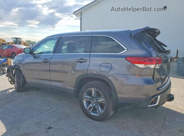 5TDDZRFH8KS995474 2019 TOYOTA HIGHLANDER Серый Задняя левая четверть
