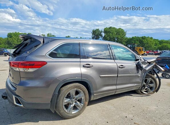5TDDZRFH8KS995474 2019 TOYOTA HIGHLANDER Серый Задняя правая четверть