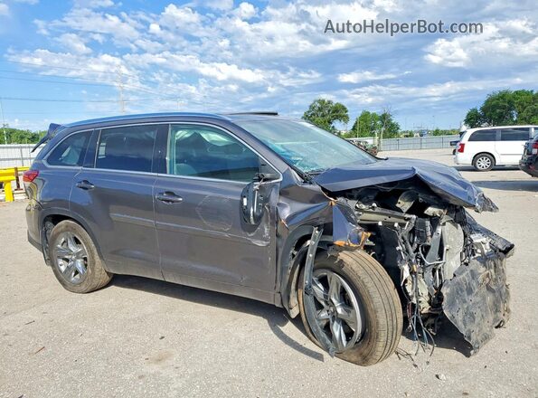 5TDDZRFH8KS995474 2019 TOYOTA HIGHLANDER Серый Передняя правая четверть