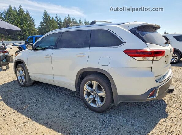 5TDDZRFH9HS375032 2017 TOYOTA HIGHLANDER White Trasero izquierdo