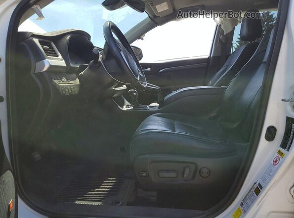 5TDDZRFH9HS375032 2017 TOYOTA HIGHLANDER White Vista interior delantera